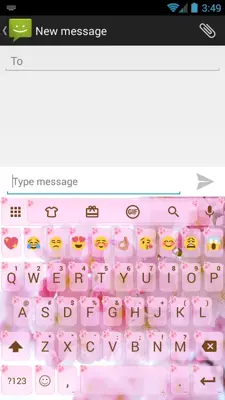 Theme Love Cherry for Emoji Keyboard android App screenshot 5